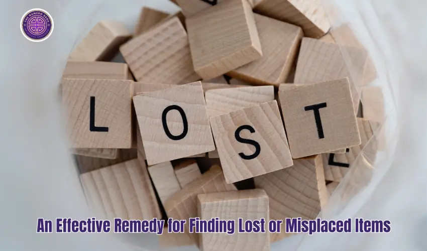 An Effective Remedy for Finding Lost or Misplaced Items