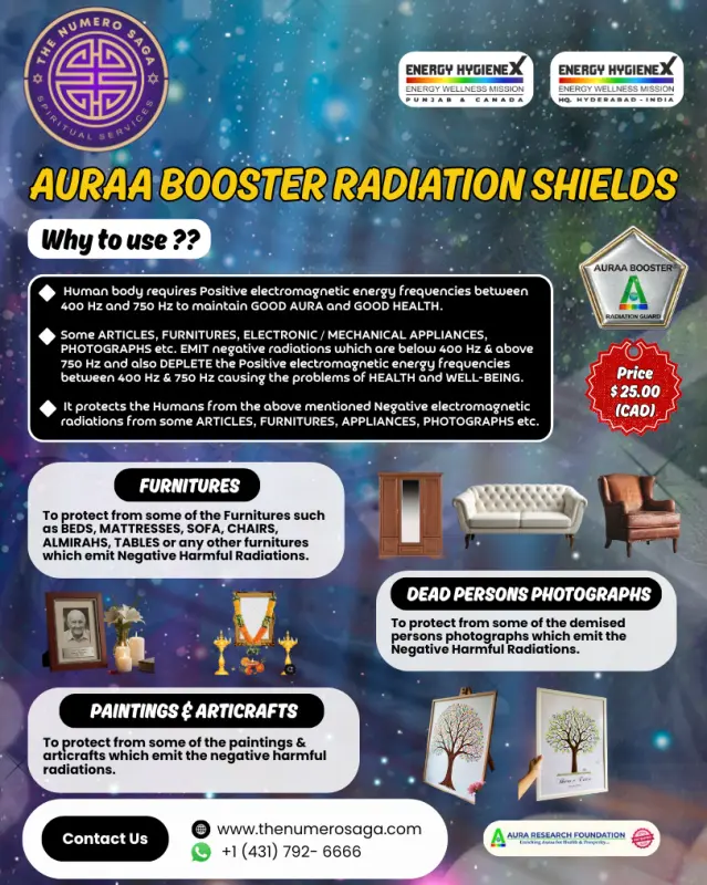 AAURAA Booster™ – Radiation Shields (Furnitures, Articles &amp; Photographs)